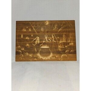 The Halloween Trio of Witches Bamboo Cutting Board